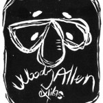 Exlibris Woody Allen, X3 / Linocut